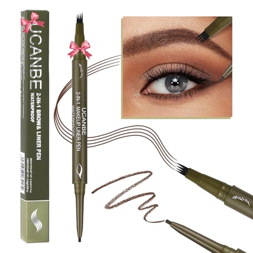 UCANBE Dual-Ended Eyebrow Pen & Gel Eyeliner Pencil