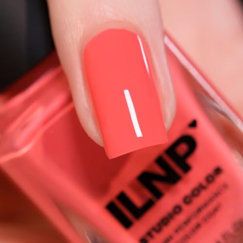 ILNP Summer Warm Neon Coral Pink Nail Polish