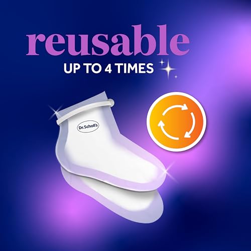 Dr. Scholl's Pedi Perfect Warming Paraffin Foot Mask for Dry Feet