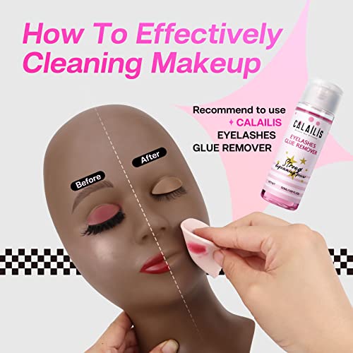 Lash Extension Mannequin Head with 4 Removable Eyelids