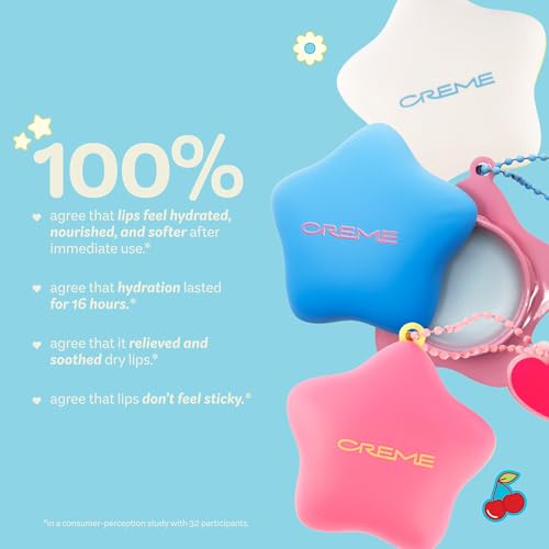 The Cr?me Shop Plush Pout Lip Butter Lip Balm Key Chain Charm | Korean Formula with Peptides and Squalane to Instantly Hydrate, Nourish, Moisturize, and Soften Dry Lips- Original