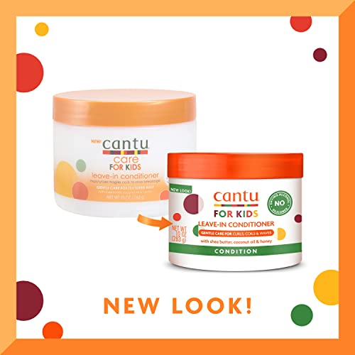 Cantu Care for Kids Leave-In Conditioner with Shea Butter, 10 oz (Pack of 3) (Packaging May Vary)