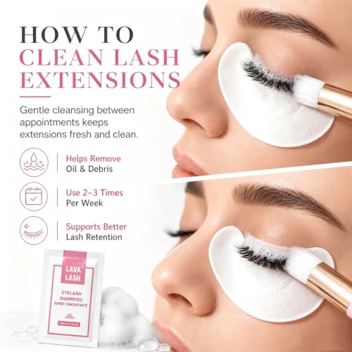 Lash Shampoo Concentrate 12-Pack for Eyelash Extensions