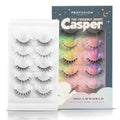 Profusion Cosmetics Casper the Friendly Ghost 5 Pair Faux Mink Lash Set for Effortless Elegance and Lightweight Design, Flexible Lash Band With Soft and Comfortable Feathery for any Eye Shape