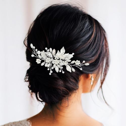 Bridal Hair Comb with Pearls & Crystals - Wedding Hair Piece