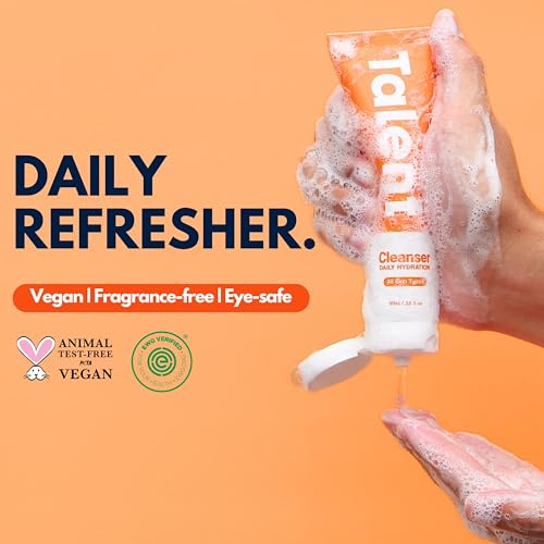 Talent Men's Daily Hydration Cleanser ? Korean Skincare, EWG Verified, Fragrance-Free, Non-Stripping Face Wash with Antioxidants, 3.0 fl oz