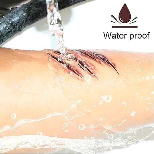 Halloween Wound Tattoo Stickers - 26 Sheets Waterproof SFX Makeup