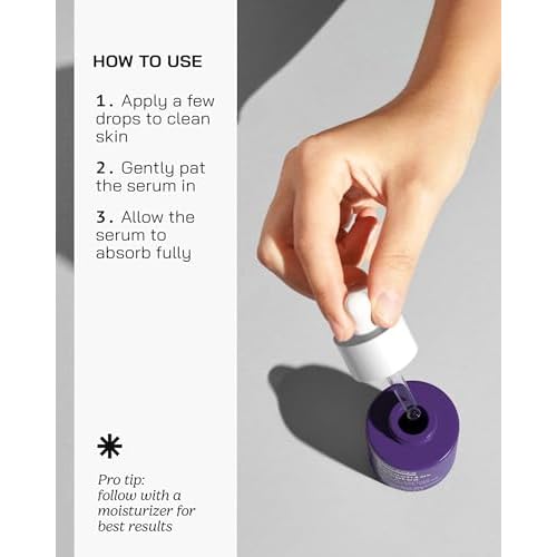 Bakuchiol Retinol Serum - Anti Aging Serum for Face & Eyes - Korean Skincare Retinol Alternative - Fine Lines & Wrinkles - Rejuvenation Facial Skin Care Booster - Bakuchiol Niacinamide Hyaluronic Acid