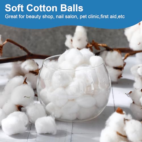 3000 Pcs Cotton Balls Bulk, Organic 100% Pure Medium