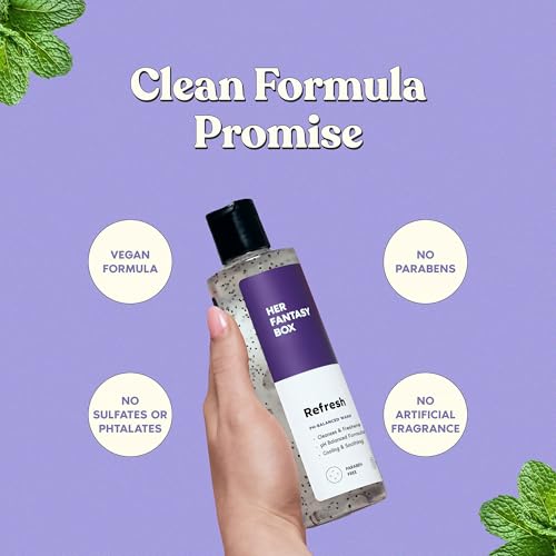 Her Fantasy Box Refresh pH Balancing Shower Gel - 8 oz Natural Feminine Hygiene