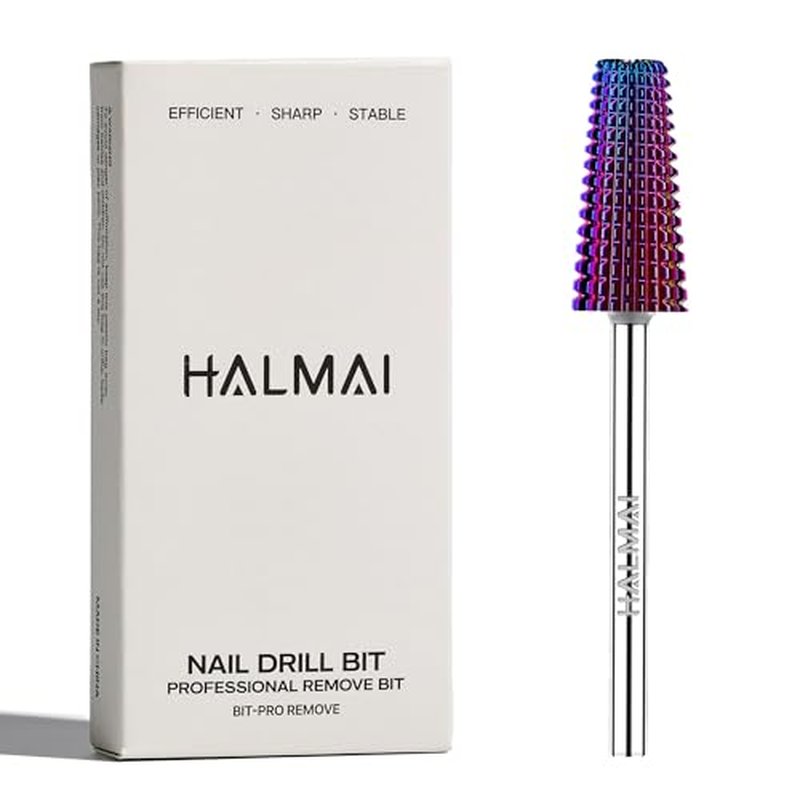 Halmai 3/32" Nail Drill Bits Set for Acrylic & Gel Removal