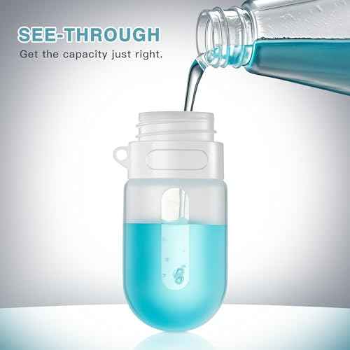 Silicone Clear Travel Bottles for Toiletries,Leak Proof Squeezable Travel Size Containers,TSA-compliant Travel Essentials,2oz,4 Pcs,blue