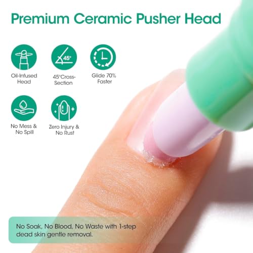Gellen Aloe Vera 6ml Ceramic Cuticle Oil Pusher Pen - All-in-One Nail Care