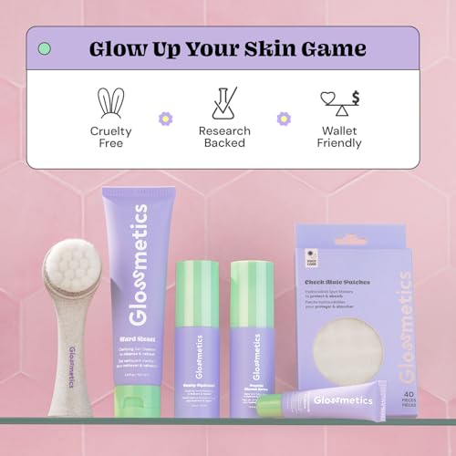 Glossmetics Hard Reset Clarifying Gel Face Cleanser for Normal to Combination Dry Skin, Hydrating Makeup Remover with Calendula, Lactic Acid, Glycerin