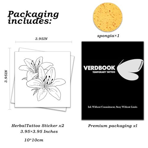 Waterproof Semi-Permanent Tattoos for Adults – 2-Sheet Kit