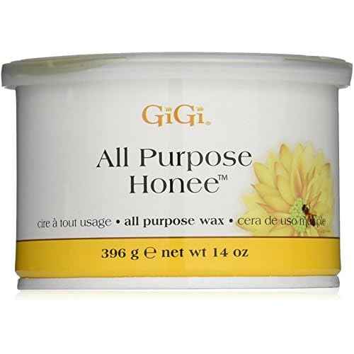 GiGi All Purpose Honee Wax - Gentle and Effective Hair Removal for All Skin Types, Enriched with Beeswax for Smooth and Silky Results - Perfect for Body Waxing (14 oz), 12 Pack