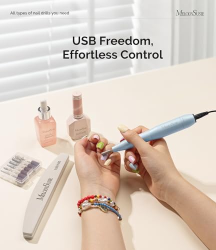 MelodySusie PC120I Electric Nail Drill 20000RPM Portable USB