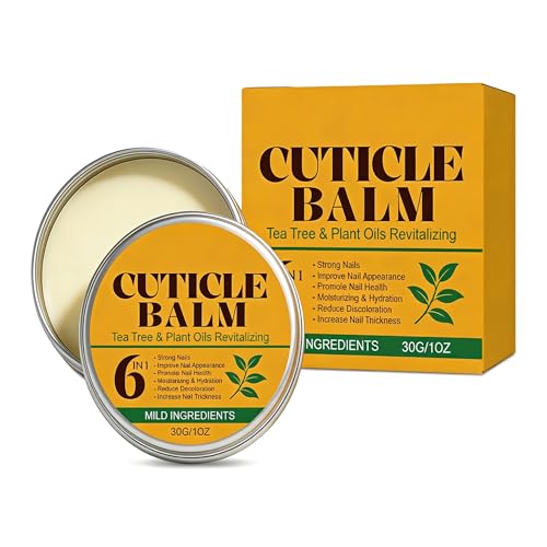 Tea Tree Nail & Cuticle Balm – Moisturizing Cuticle Cream for Soft Nails, 1 oz