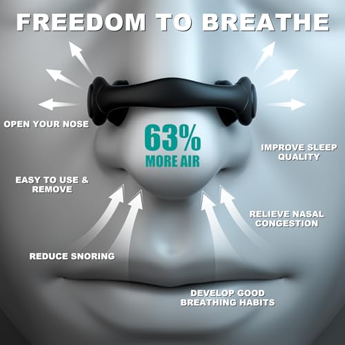 Suction Nasal Dilators - Reusable Nose Strips for Better Breathing