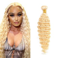Freiuoke 613 Deep Wave Human Hair Bundle - 14 Inch Blonde