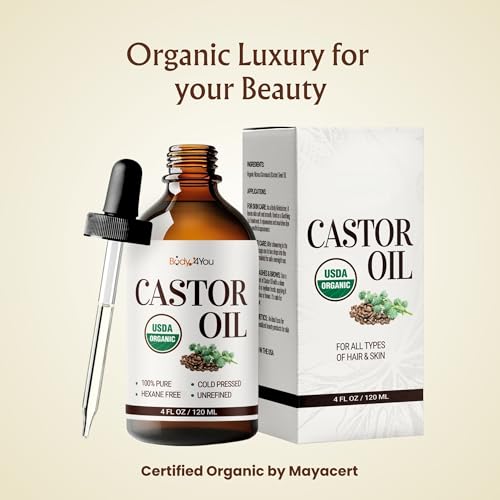 BodyJ4You Organic Castor Oil 4oz with Lash & Brow Kit