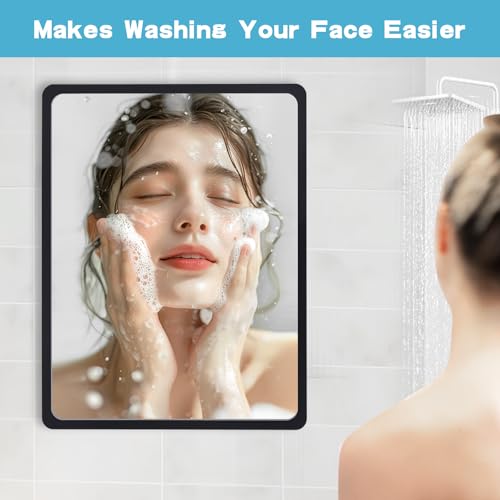 Fog Free Shower Mirror 9x7 Inch Anti-Fog Bathroom Wall
