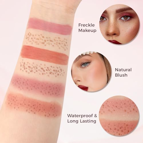 2-in-1 Freckle Pen & Liquid Blush - Waterproof Face Makeup