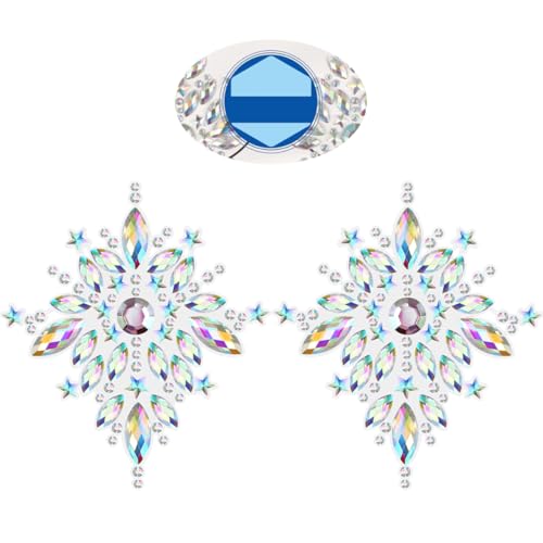 Rhinestone Body Gems Stickers - Reusable Face & Chest Jewelry