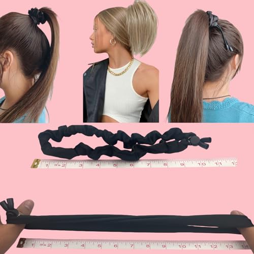 Adjustable Satin Hair Scrunchies for Curly & Thick Hair