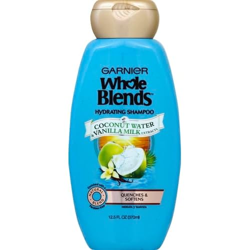 Garnier Whole Blends Shampoo with Coconut Water & Vanilla Milk Extracts, 12.5 fl. oz.