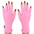 ManiGlovz UPF 50+ UV Gel Manicure Fingerless Gloves - Cotton Candy