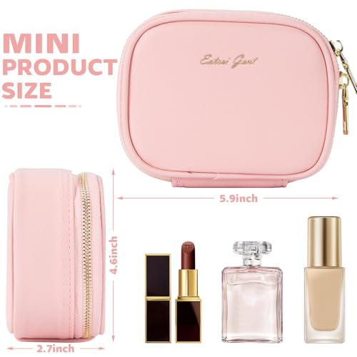 LED Makeup Bag with Mirror, 3 Light Modes Travel Cosmetic Organizer