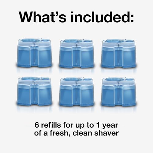 Braun Clean & Renew Refill Cartridges 6-Pack for Clean&Charge