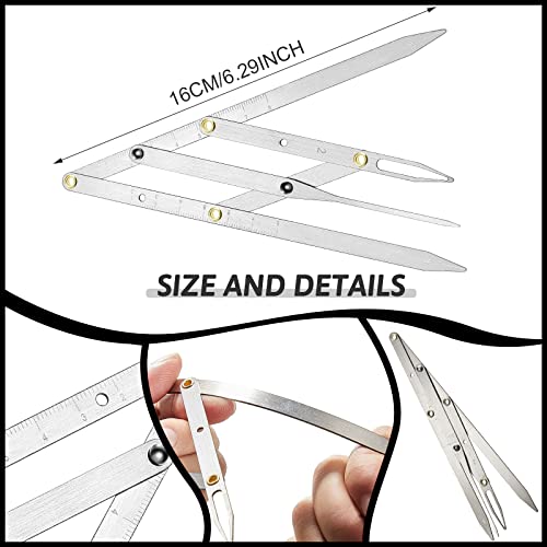 Eyebrow Ruler Kit - 6-Piece Tattoo Positioning & Shaping Tool