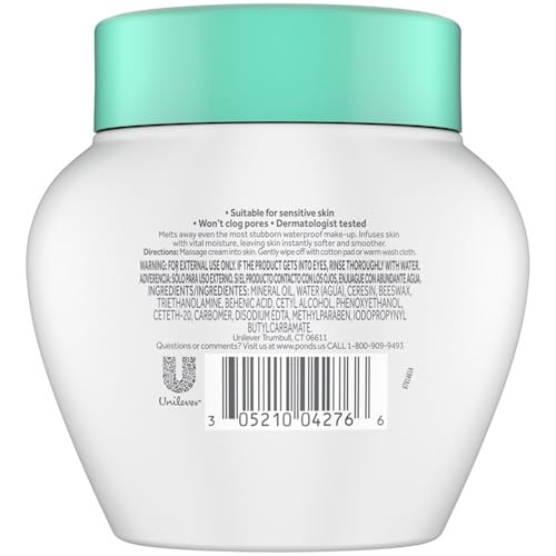 POND'S Cold Cream Makeup Remover 2-Pack, 6.1 Oz Ea