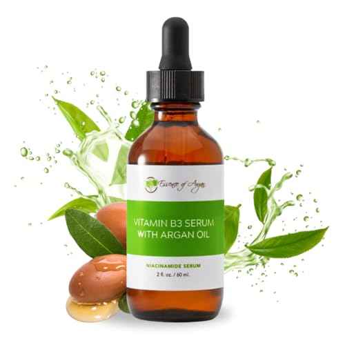 Essence of Argan B3 Vitamins Hyaluronic Acid Face Serum, Niacinamide Moisturizer for Face, Pore Serum Minimizer - 2 fl. Oz. Dropper Bottle