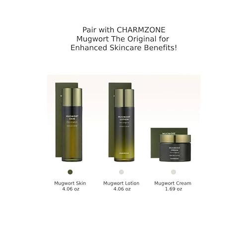 CHARMZONE Mugwort Skin The Original 4.06oz - Made with Mugwort Extract, Refreshing and Nourishing for Hydrated Skin