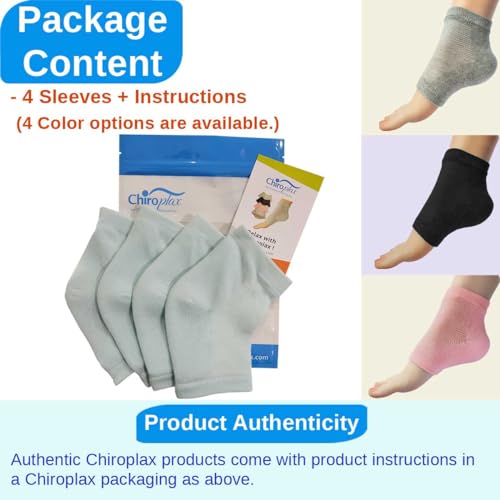 Chiroplax Mint Vented Moisturizing Heel Socks - 2 Pairs for Dry Cracked Feet