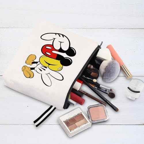 Funny Makeup Bag for Women, Creative Cartoon-Inspired Portable Cosmetic Bag - Unique Design for Every Occasion Minnie Themed Mouse Makeup Bag Mickey Themed Travel Toiletry Bag