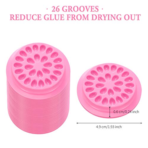 Eyelash Extension Glue Pads & Tweezers Set (200 Pieces)
