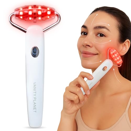 Vanity Planet Mila LED Facial Roller - 3-in-1 Anti-Aging Massager