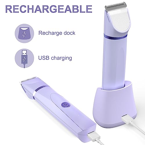 OLOV Electric Body Hair Trimmer for Men & Women - Waterproof, USB Rechargeable