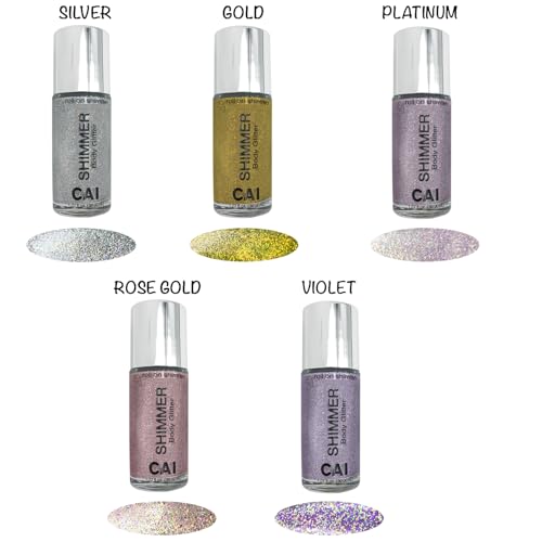 Hair Glitter Gel; Body Glitter & Face Glitter for Women/Kids (1 Pk Stardust Platinum) Iridescent Holograph Roll-on Cosmetic-Grade Makeup, Apply Without Glue, Easy to Take Off & Keep Skin Clean