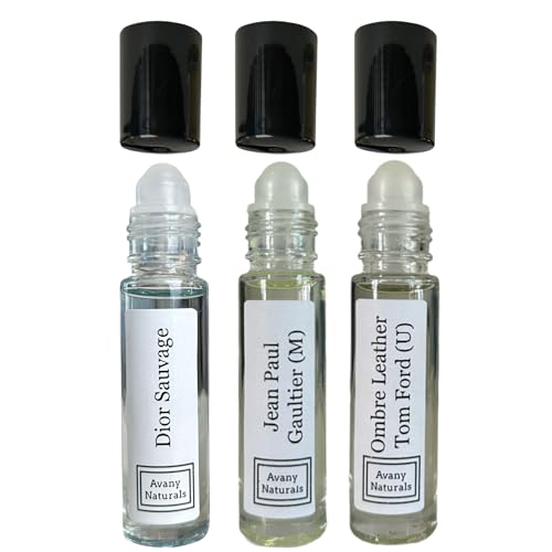 Fragrance Sample Set For Men - Roll On Body Oil, Travel Size