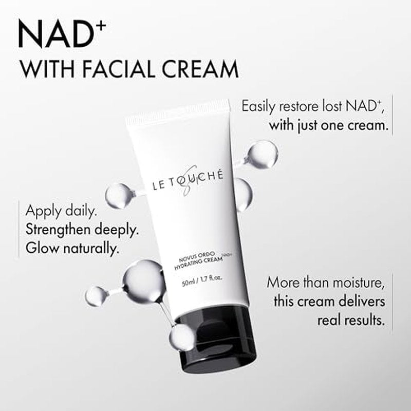 Novus Ordo (New Order) Hydrating Cream, Gel Type, NAD+ Ingredients, Revolutionary Korean Skincare Solution, NAD+ healthy aging, Elastic, Moisturing and Glowing Skin, 1.7 fl oz