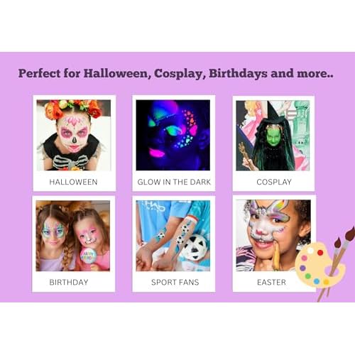 TAG Face & Body Paint - Regular Palette 12 x 10g