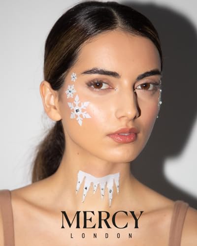 Ice Queen Face Jewels Stick On Gems - Frozen Costume Accessories