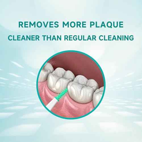 Dr. Emma Dental Picks Mint Curved Soft Rubberized Tooth Picks Easy to Use Brush Picks with Carry Case, 90Ct