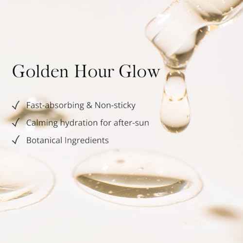 SOLYNA Golden Sunset After-Sun Hydrating Face Serum 30ml ? Lightweight Korean Skincare with Hyaluronic Acid, Panthenol & Centella Asiatica (Cica) for Calm, Radiant Skin