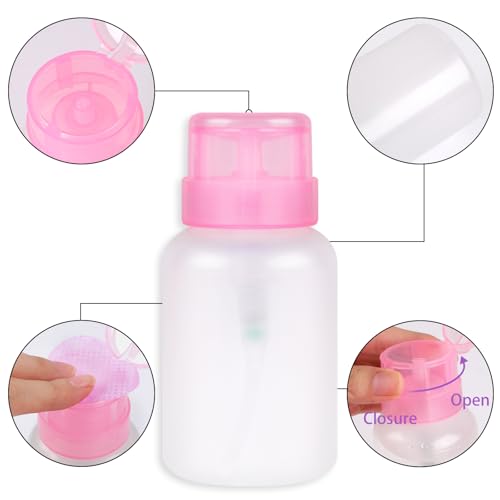 1080 Lint-Free Nail Wipes with Pump Dispenser Bottle
